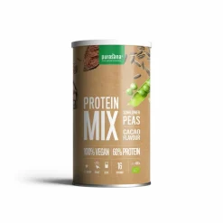 Purasana Vegan Erwt & Zonnebloem Proteine Mix Cacao BIO 400 gr