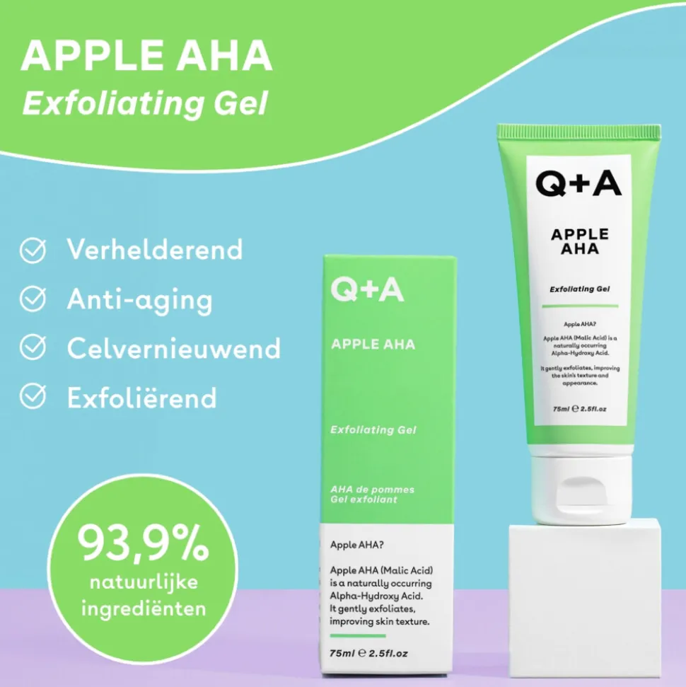 Q+A Apple AHA Exfoliating Gel 75 ml