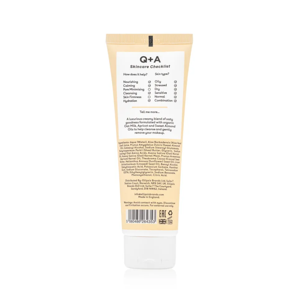 Q+A Oat Milk Cream Cleanser 125 ml