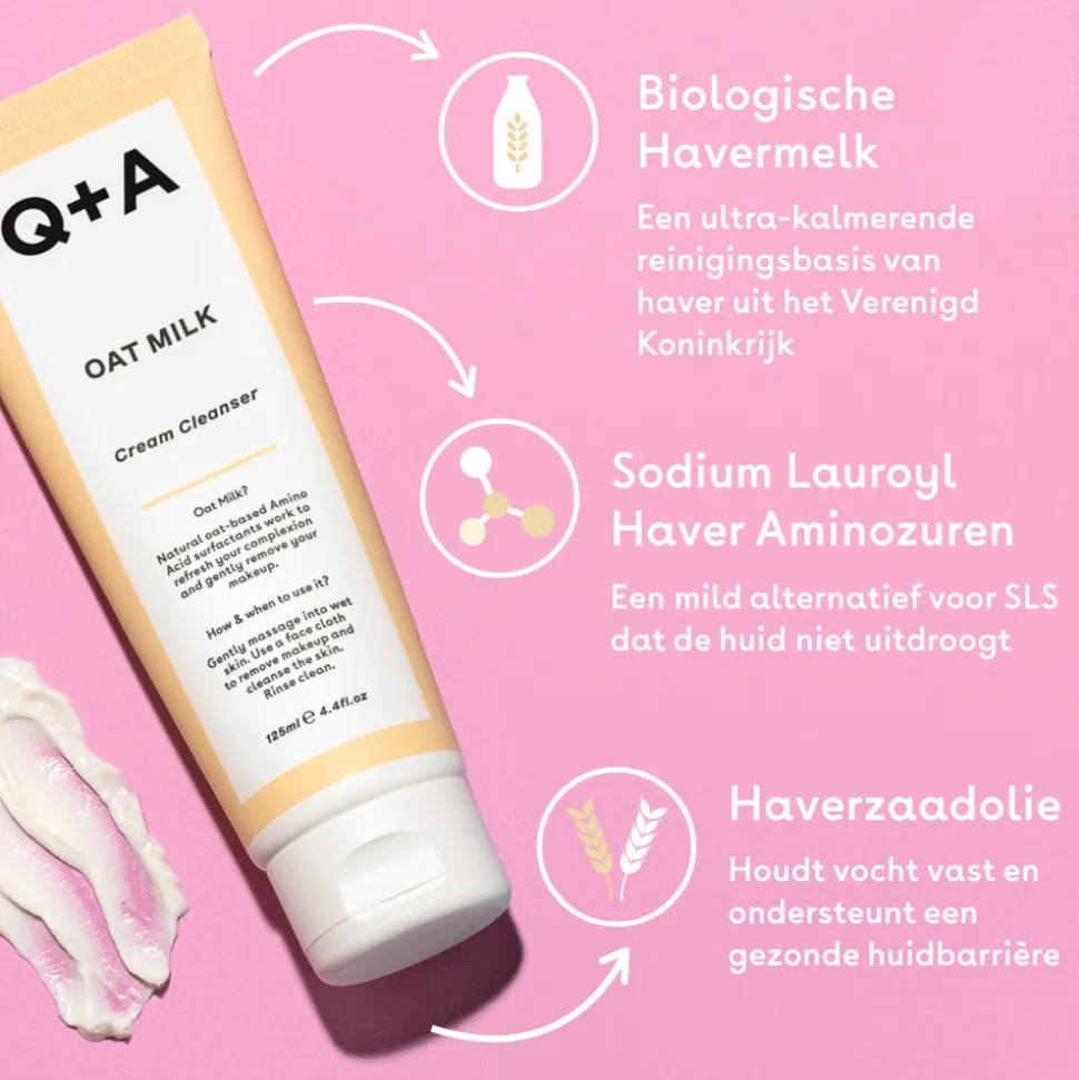 Q+A Oat Milk Cream Cleanser 125 ml