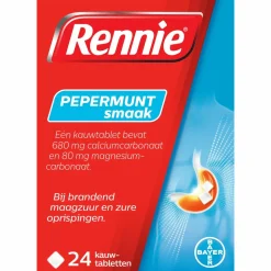 Rennie Pepermunt 24 tabletten