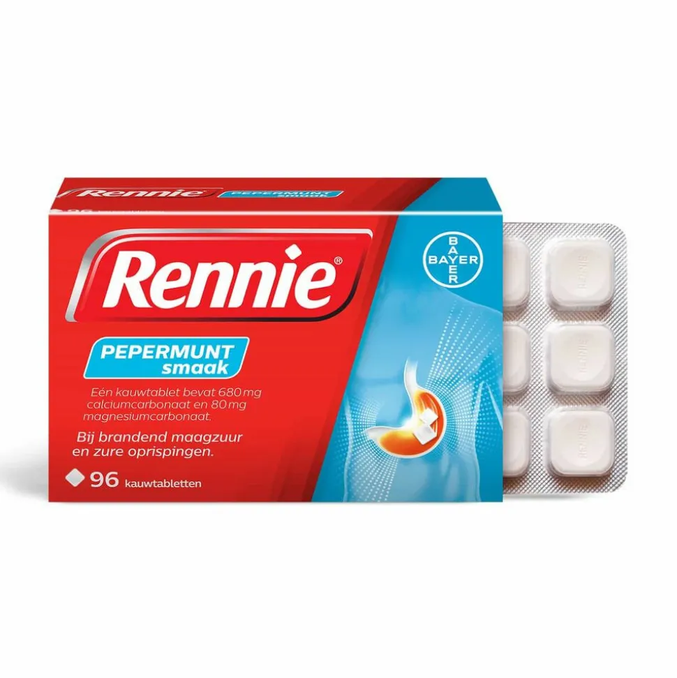 Rennie Pepermunt 96 tabletten