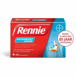 Rennie Pepermunt 48 tabletten