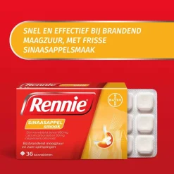 Rennie Sinaasappel 36 tabletten