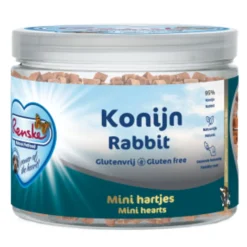 Renske Gezonde Beloning Mini Hartjes Hondensnack Konijn 100 gr