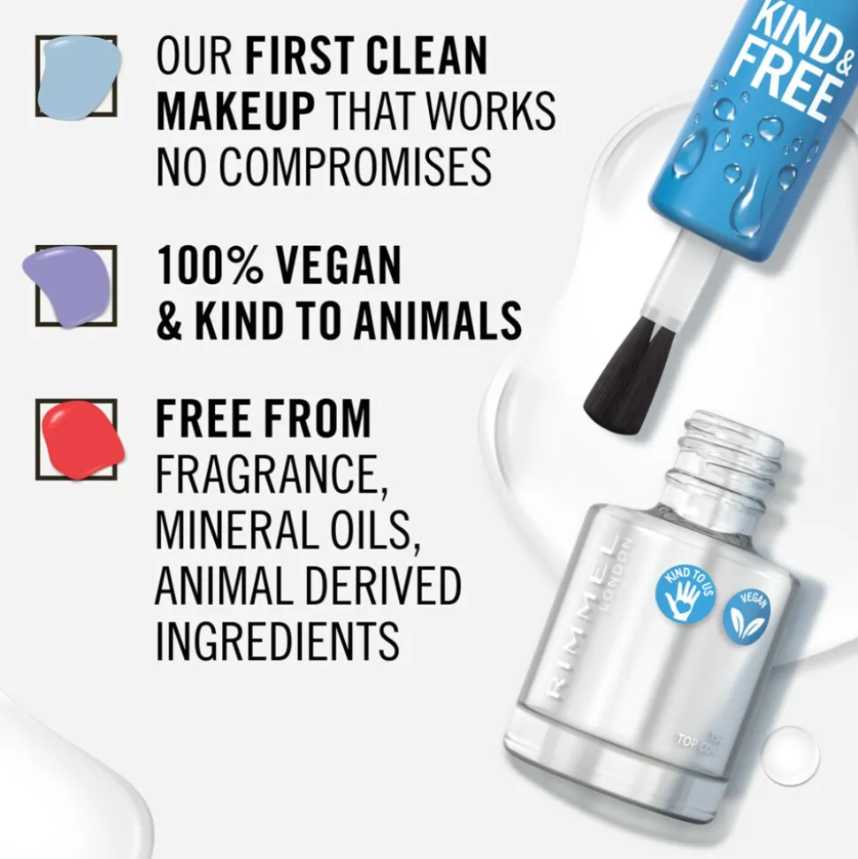 Rimmel KIND & FREE Vegan Nagellak 150 Top Coat 8 ml