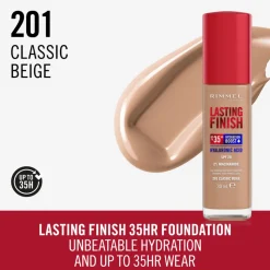 Rimmel Lasting Finish 35H Foundation Classic Beige 201 30 ml