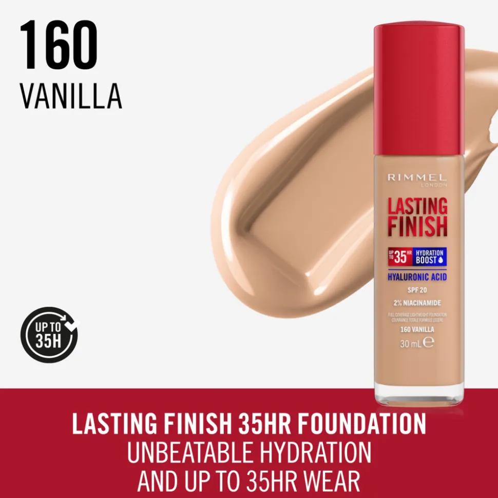 Rimmel Lasting Finish 35H Foundation Vanilla 160 30 ml