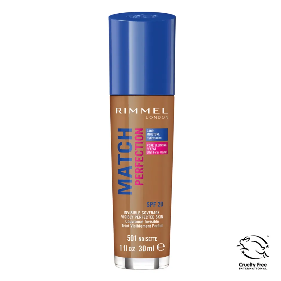 Rimmel Match Perfection Foundation Noisette 501 30 ml