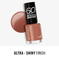 Rimmel Nagellak 60 Seconds SuperShine 130 Caramel Candy 8 ml