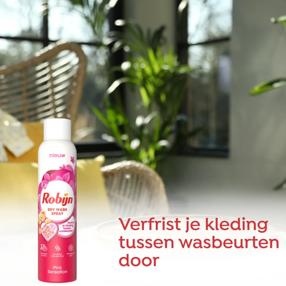 Robijn Dry Wash Spray Pink Sensation 200 ml