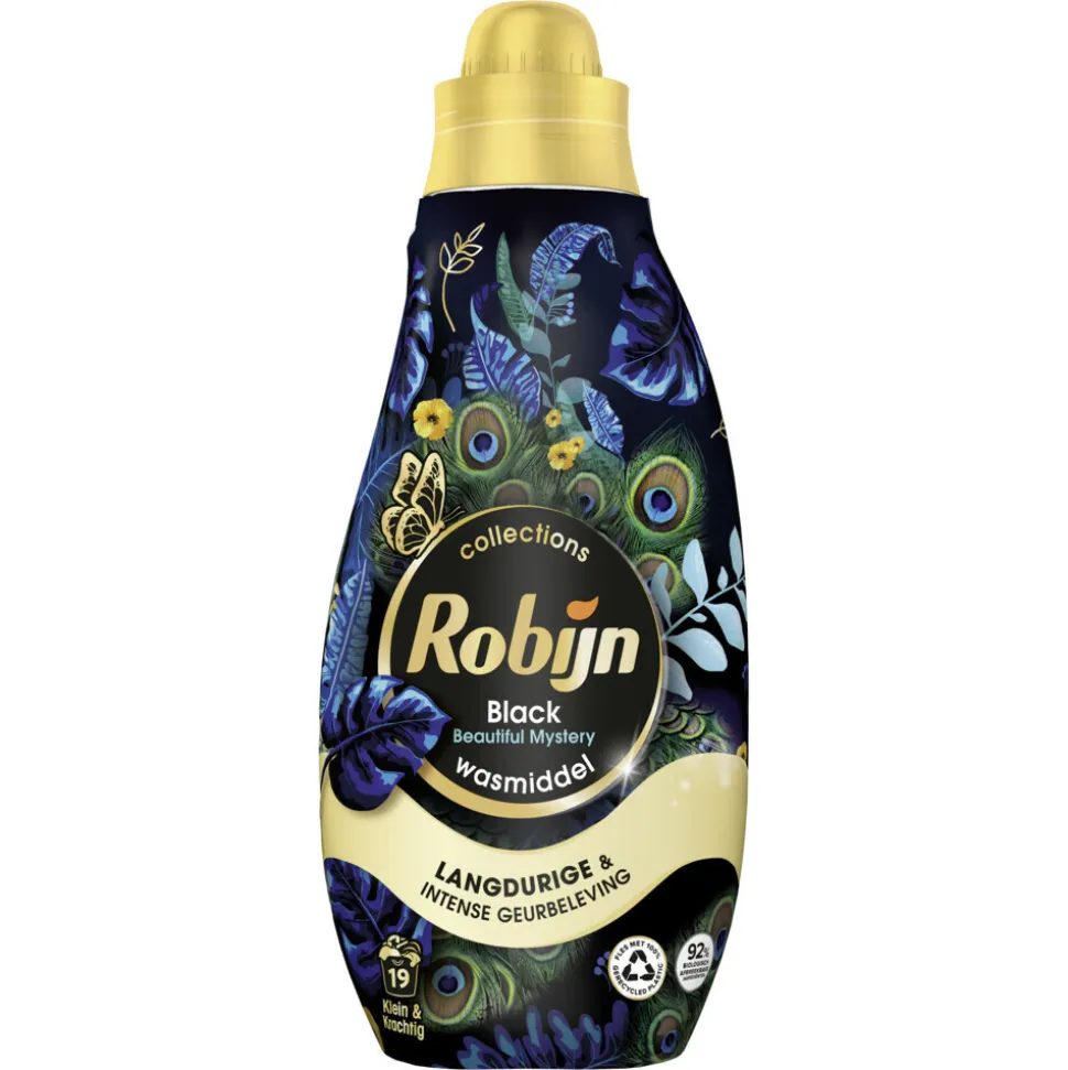 Robijn Klein & Krachtig Wasmiddel Black Beautiful Mystery 19 Wasbeurten 665 ml