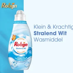 Robijn Klein & Krachtig Wasmiddel Stralend Wit 22 Wasbeurten 665 ml