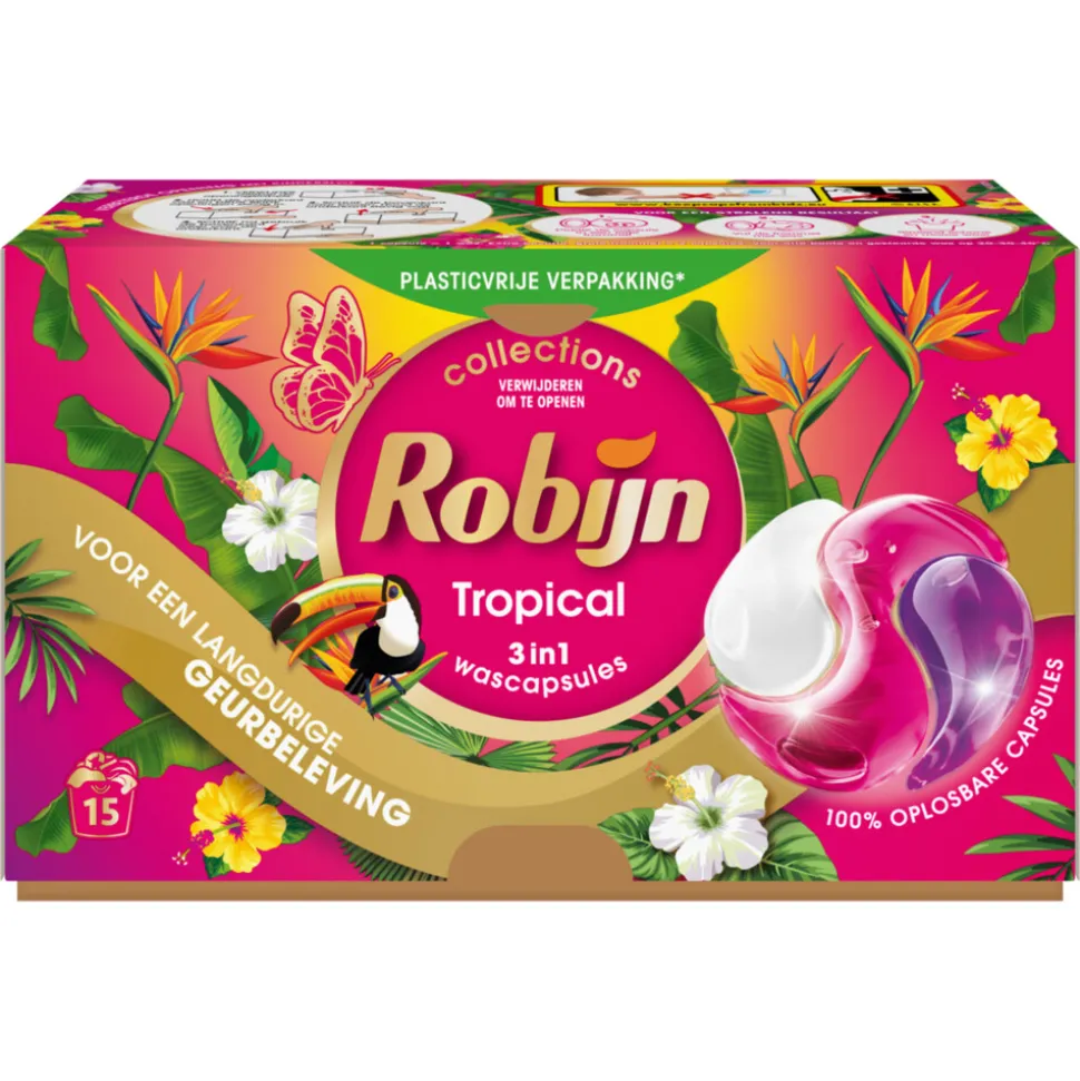 Robijn Wascapsules 3-in-1 Tropical 15 stuks