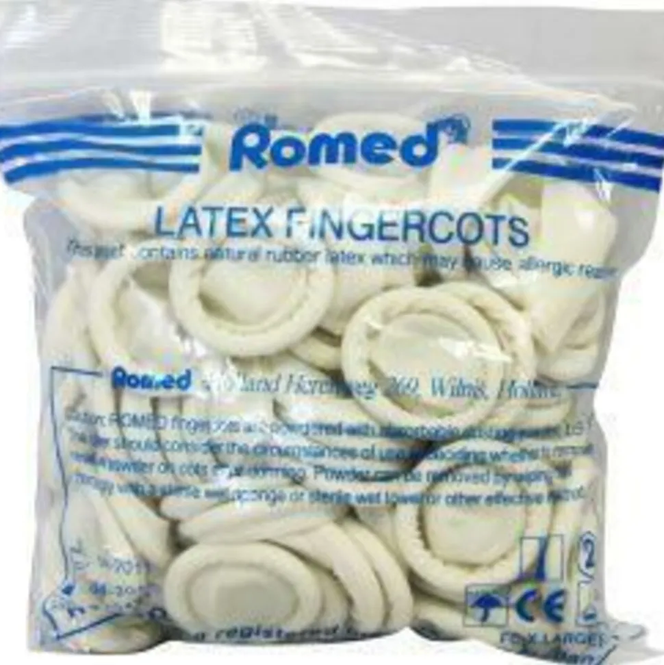 Romed Vingercondooms Latex XL 100 stuks