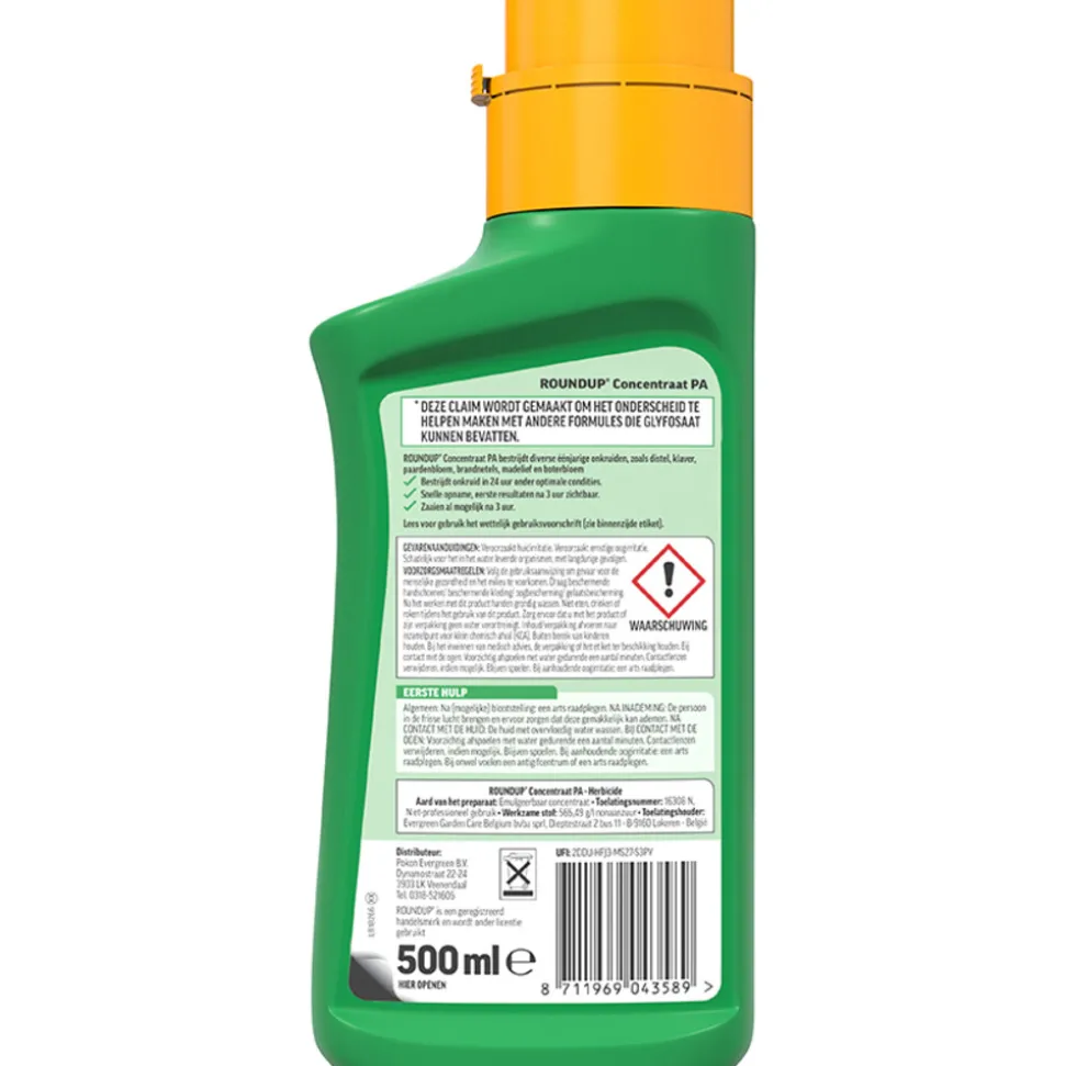 Roundup PA Totaal Onkruidvrij Concentraat 500 ml