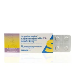 Sandoz Loratadine 10mg Orotaat 30 tabletten