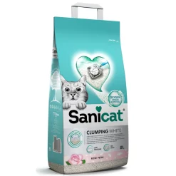 Sanicat Clumping White Rose Petal 8 liter