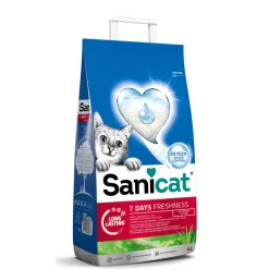 Sanicat Kattenbakvulling Aloë Vera 7 days 4 liter