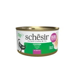 Schesir Kattenvoer Kipfilet in Bouillon 70 gr