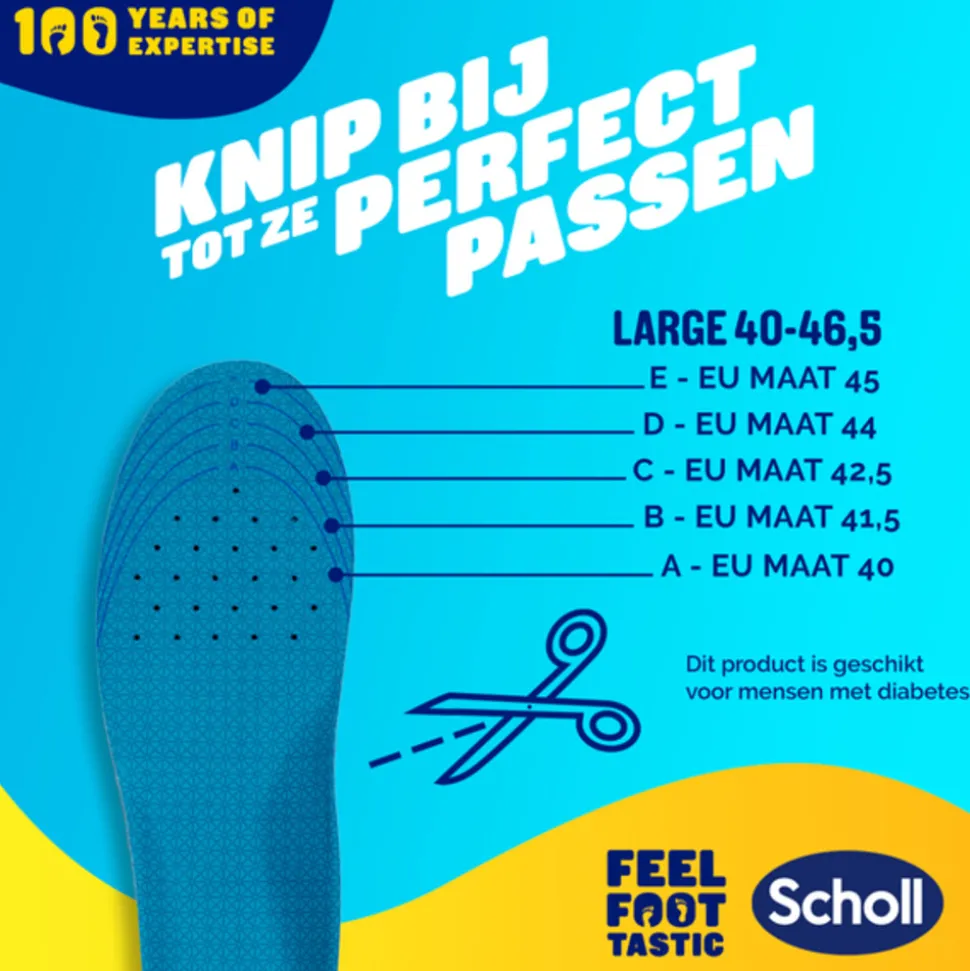 Scholl GelActiv Inlegzolen Work & Boot Small Maat 35.5-40.5 1 paar