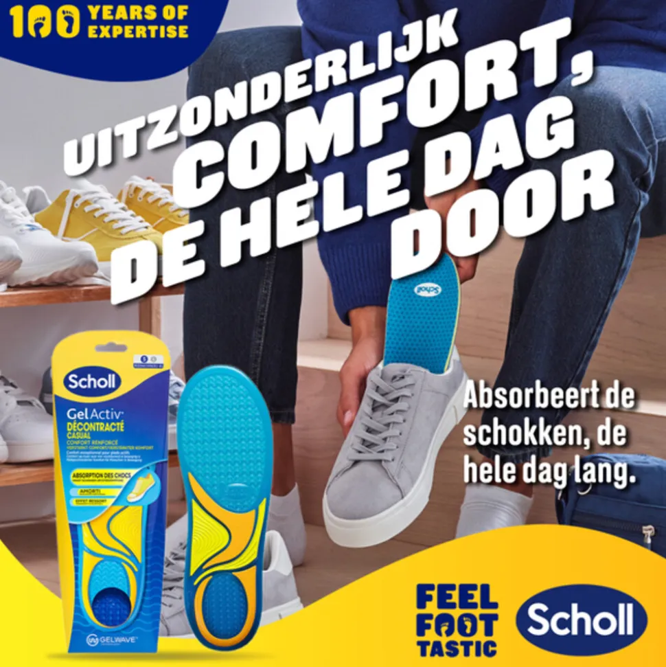 Scholl GelActiv Inlegzolen Casual Small Maat 35.5-40.5 1 paar