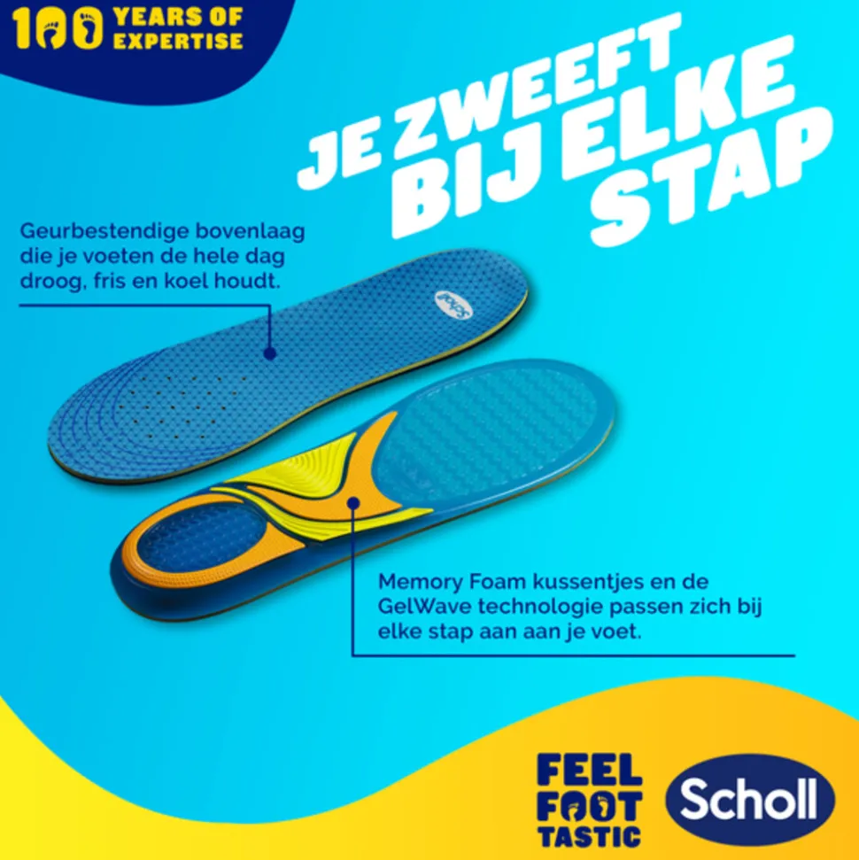Scholl GelActiv Inlegzolen Casual Small Maat 35.5-40.5 1 paar