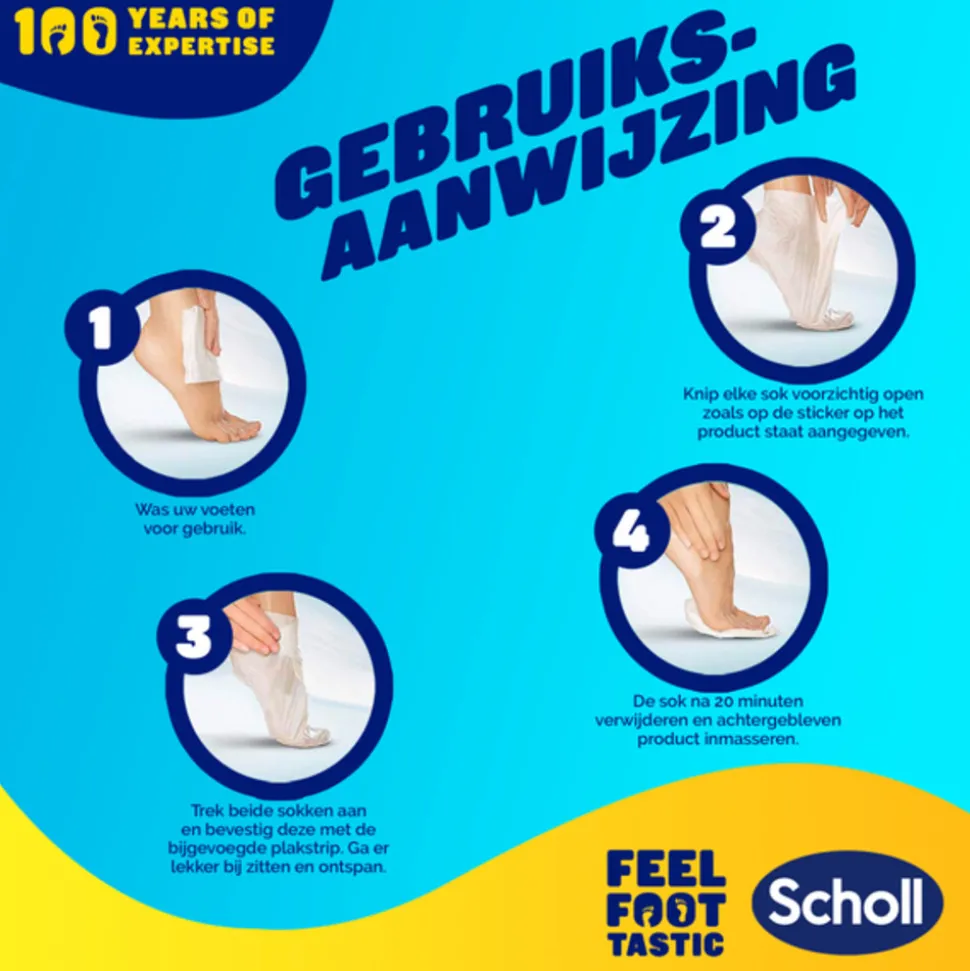 Scholl Voetmasker Expert Care Aloe Vera 1 paar