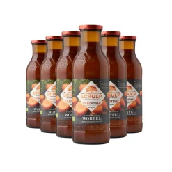 Schulp Wortelsap Puur Krachtsap Biologisch 6 x 0,75 liter