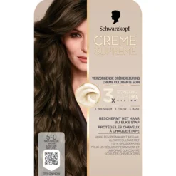Schwarzkopf Creme Supreme Haarkleuring 5-0 1 set
