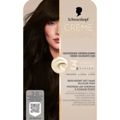 Schwarzkopf Creme Supreme Haarkleuring 3-0 1 set