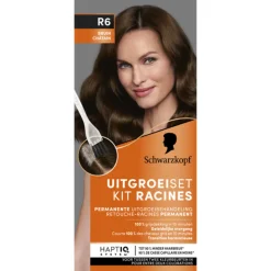 Schwarzkopf Uitgroeiset Haarverf Bruin R6 1 set