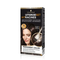 Schwarzkopf Uitgroeiset Haarverf Donkerbruin R4 1 set