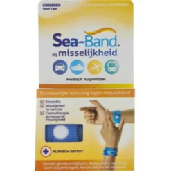 Sea Band Polsband Bij Misselijkheid Kinderen Blauw 1 paar