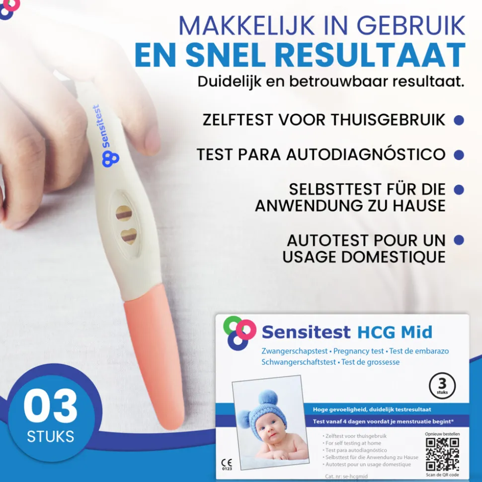Sensitest Zwangerschapstest Midstream 3 stuks