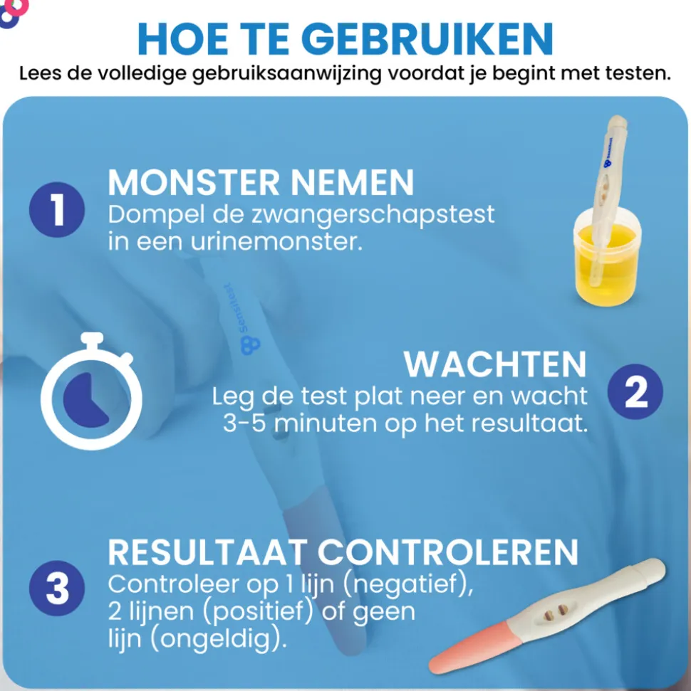 Sensitest Zwangerschapstest Midstream 3 stuks