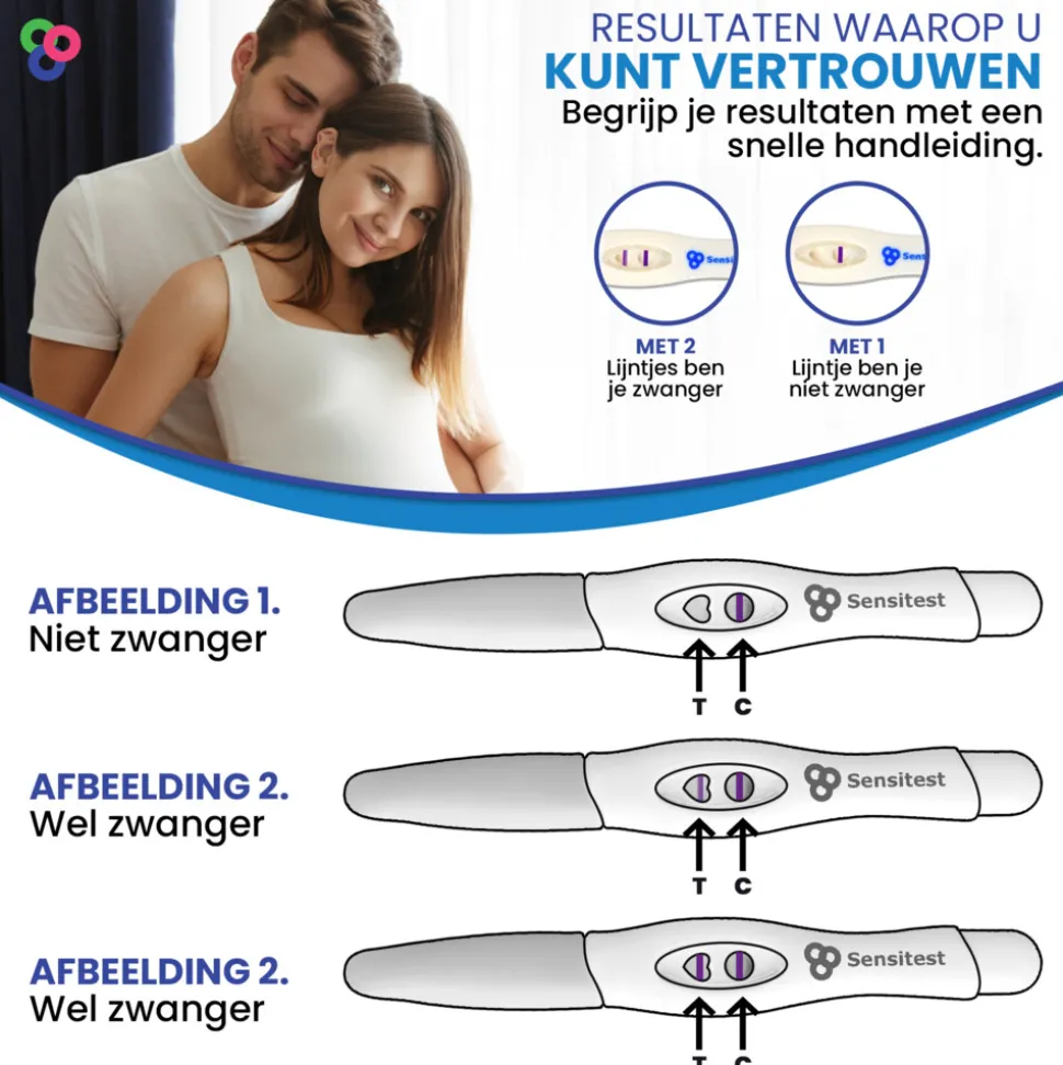 Sensitest Zwangerschapstest Midstream 3 stuks