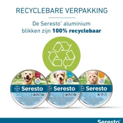 Seresto Anti Vlooien en Teken Halsband Kat Tot 8 kg 2-pack 38 cm