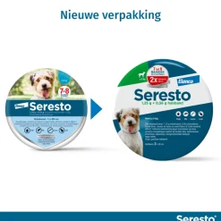 Seresto Anti Vlooien en Teken Halsband Hond Tot 8 kg 2-pack 38 cm