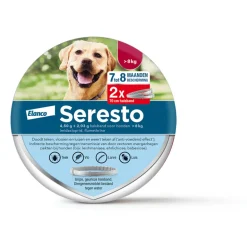 Seresto Anti Vlooien en Teken Halsband Hond Vanaf 8 Kg 2-Pack 70 cm
