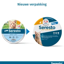 Seresto Anti Vlooien en Teken Halsband Kat tot 8 kg 38 cm