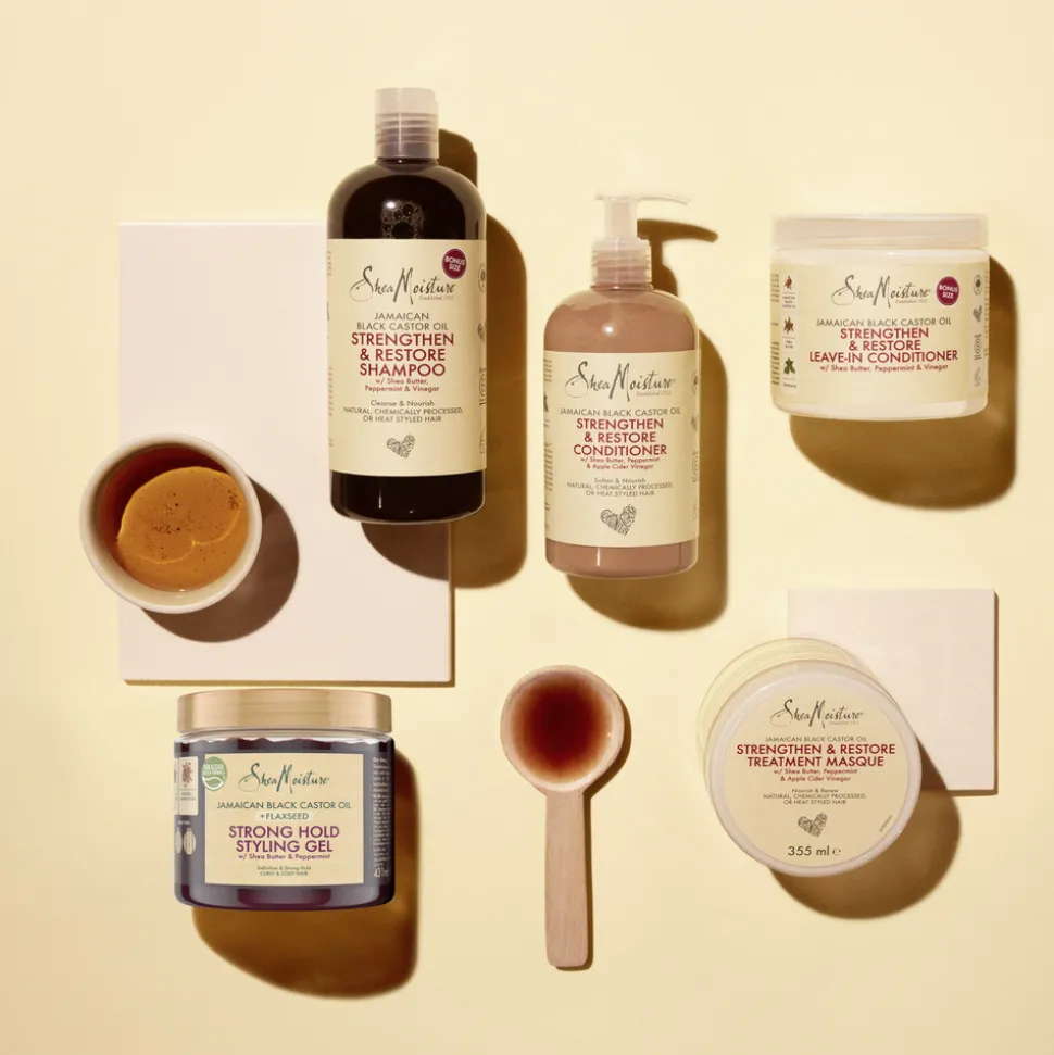 Shea Moisture Strong Hold Styling Gel Jamaican Black Castor Oil + Flaxseed 431 ml