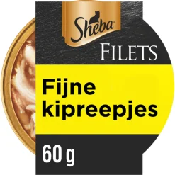 Sheba Filets Kattenvoer Natvoer Kipfilet Stukjes in Saus 60 gr