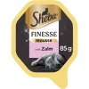Sheba Finesse Kattenvoer Natvoer Mousse Zalm Kuipjes 85 gr