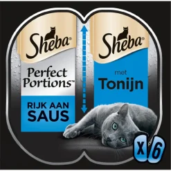 Sheba Perfect Portions Kattenvoer Natvoer Tonijn in Saus 3 x 2 stuks