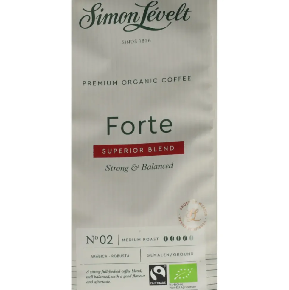 Simon Levelt Koffie Organico Forte 250 gr
