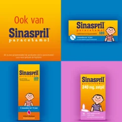 Sinaspril Paracetamol 120mg Zetpil 10 stuks