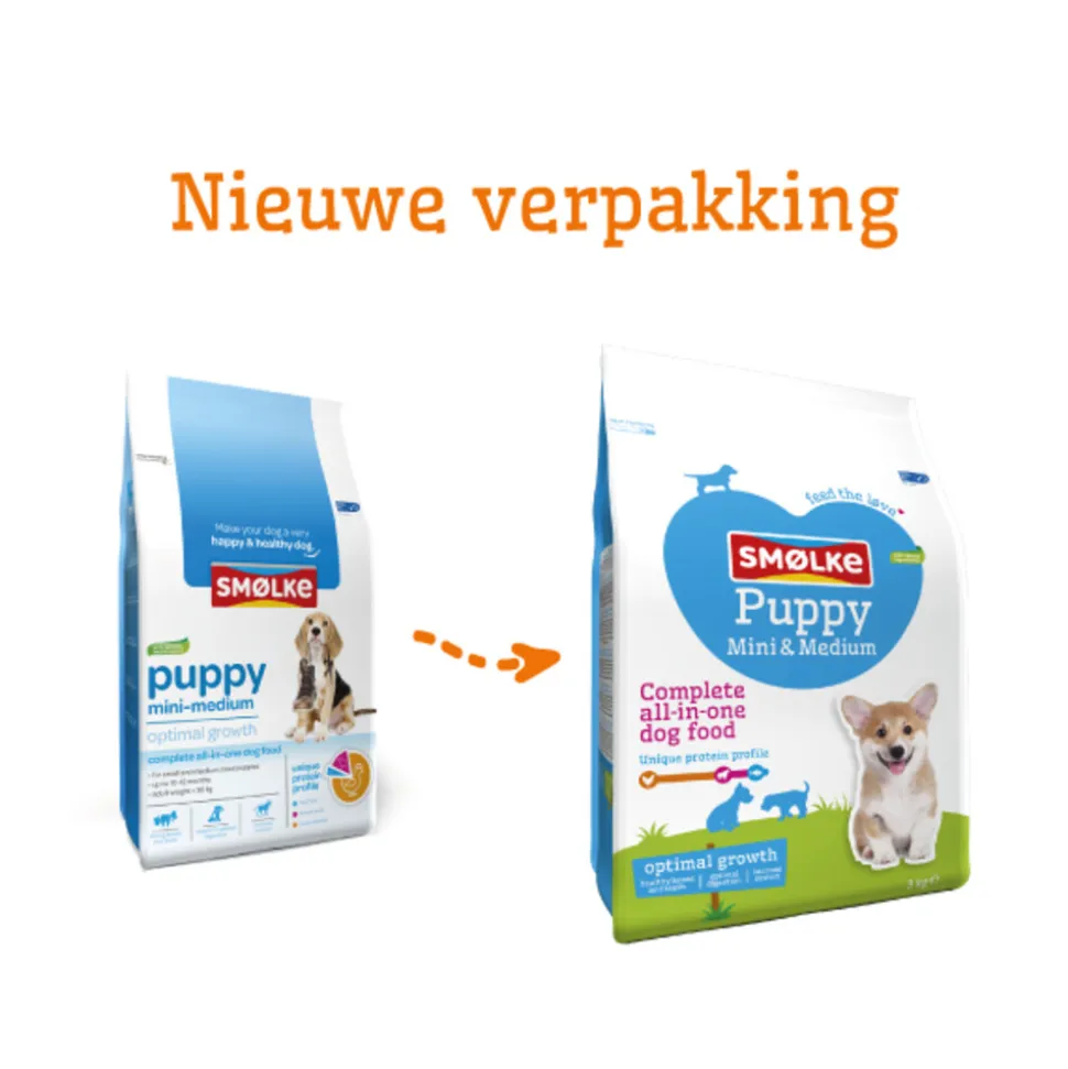 Smolke Hondenvoer Puppy Mini - Medium 3 kg