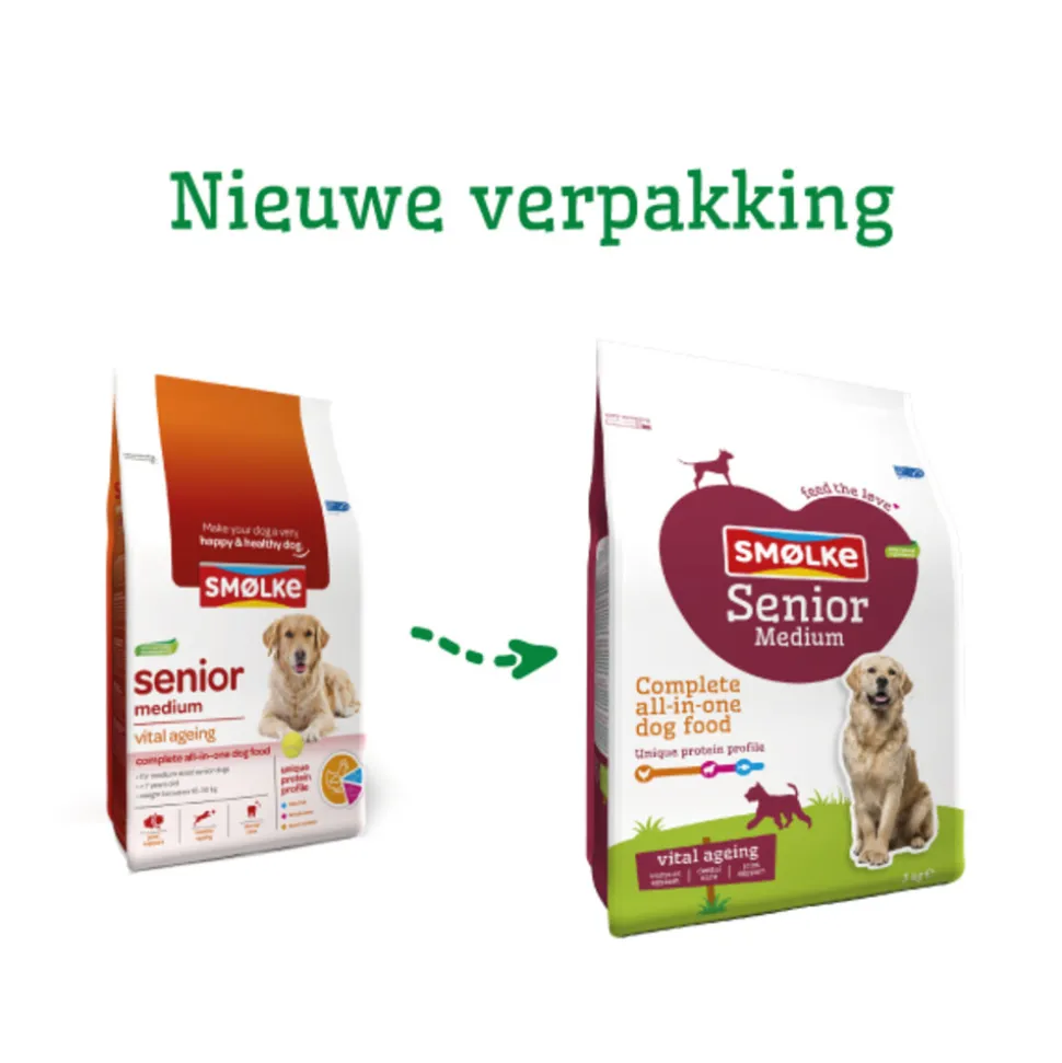 Smolke Hondenvoer Senior Medium 3 kg