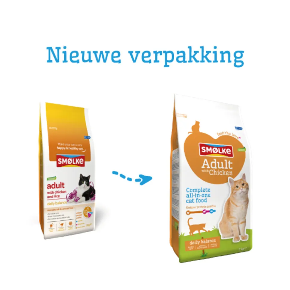 Smolke Kattenvoer Adult Kip 10 kg